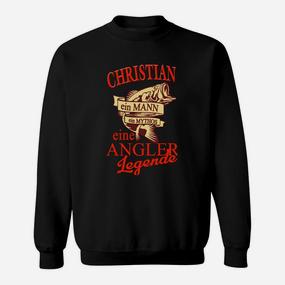 Personalisiertes Angler-Sweatshirt für Christian mit Legenden-Motiv - Seseable De