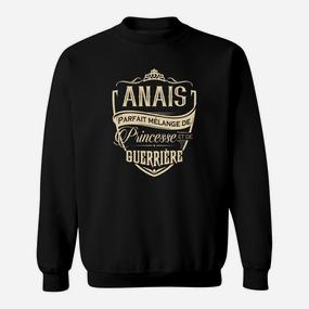 Schwarzes Damen-Sweatshirt Anaïs – Perfekte Mischung aus Prinzessin & Kriegerin - Seseable De