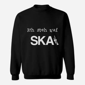 Schwarzes Ska-Musik-Fan Sweatshirt Ich steh auf SKA, Band-Fanartikel - Seseable De