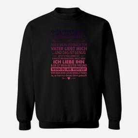 Sweatshirt für Töchter mit Liebevoller Botschaft vom Vater - Seseable De