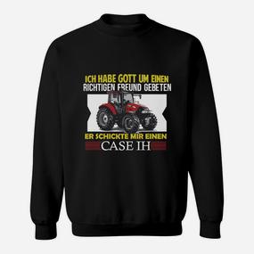 Traktor Motiv Schwarzes Sweatshirt CASE IH Freund, Für Landwirte - Seseable De