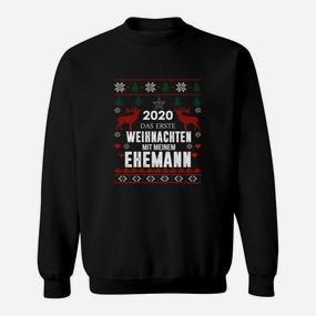 Weihnachts-Sweatshirt Herren, Erstes Weihnachten mit Ehemann 2020, Ugly Sweater Design - Seseable De
