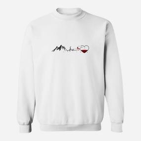 Der Berg Herzsshlag -23 Sweatshirt - Seseable De