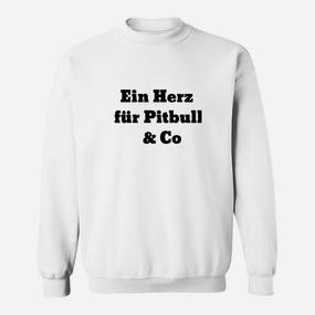Ein Herz Für Pitbull Und Co Sweatshirt - Seseable De