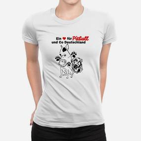 Ein Ihr Für Pitbull Und Co Frauen T-Shirt - Seseable De