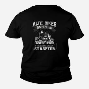 Alte Biker Sterben Nie Kinder Tshirt, Schwarzes Motorrad Tee - Seseable De