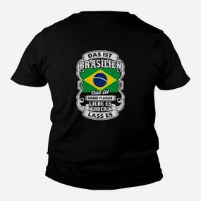 Brasilien Motiv Schwarzes Kinder Tshirt: Liebe es oder Lass es Deutscher Spruch - Seseable De
