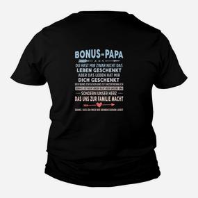 Personalisiertes Bonus-Papa Kinder Tshirt mit Botschaft, Herzdesign - Seseable De