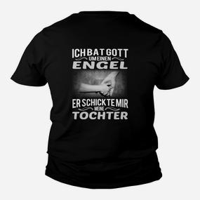 Schwarz Kinder Tshirt Engel Tochter Spruch, Geschenk für Eltern - Seseable De