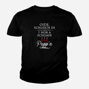 Bayerisches Spruch Kinder Tshirt Oide, schleich di mit Krallenabdruck, Schwarzes Tee - Seseable De