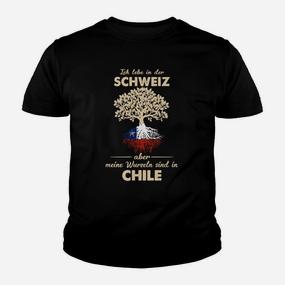 Bikulturelles Erbe Kinder Tshirt, Schweiz und Chile Wurzeln Design - Seseable De