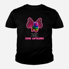 Caticorn Schmetterling Kinder Tshirt, Einzigartiges Einhorn Katze Design - Seseable De