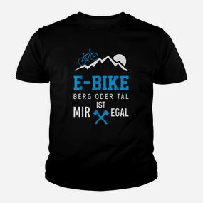 E-Bike Fan Kinder Tshirt Berg oder Tal ist mir egal, Herren, Schwarz - Seseable De