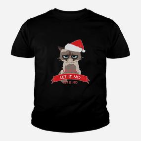 Grumpy Cat Santa Lass es Nein Festliches Kinder Tshirt, Weihnachten - Seseable De
