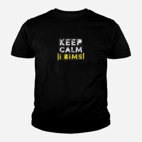 Keep Calm IT BIMS Schwarzes Kinder Tshirt, Slogan-Design für Geek-Kultur - Seseable De