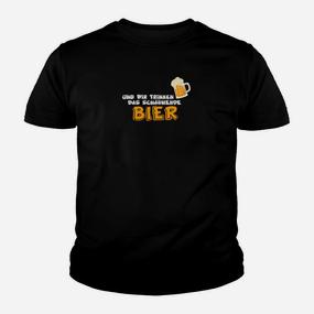 Lustiges Bierliebhaber Kinder Tshirt Schwarzes gehört zum Bier - Seseable De