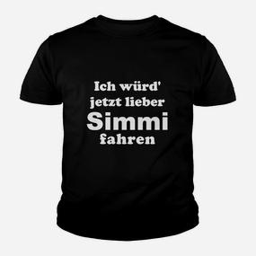 Lustiges Ich würd' jetzt lieber Simmi fahren Kinder Tshirt für Moped-Fans - Seseable De