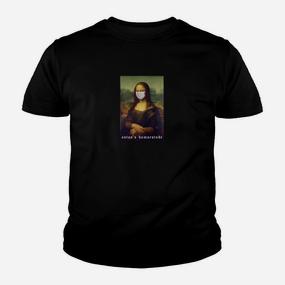 Mona Lisa mit Gesichtsmaske Grafik-Kinder Tshirt, Kunst-Liebhaber Tee in Deutschland - Seseable De
