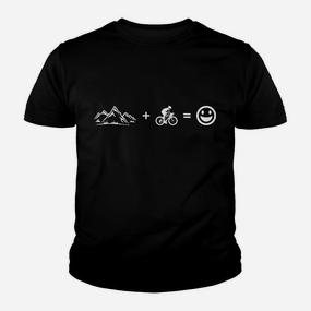 Mountainbike Glücksgleichung Schwarzes Kinder Tshirt, Radfahrer-Outfit - Seseable De