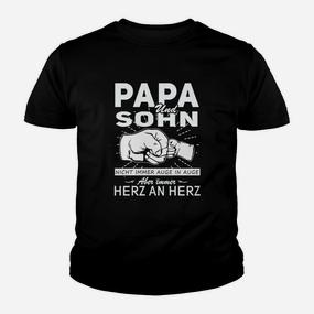 Papa und Sohn Kinder Tshirt – Herz an Herz, tiefe Verbundenheit - Seseable De