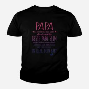 Personalisiertes Kinder Tshirt Bester Papa, liebevolle Nachricht vom Baby - Seseable De