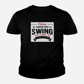 Retro Swing-Tanzteam Kinder Tshirt 2017, Schwarz, Vintage-Design - Seseable De