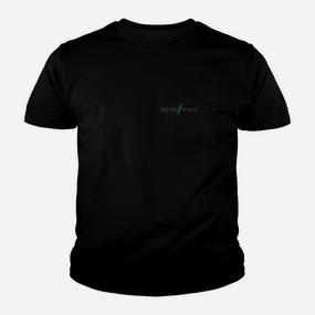 Schwarzes Herren-Kinder Tshirt mit dezenter Logo-Stickerei, Elegantes Design - Seseable De