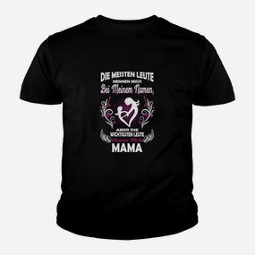 Schwarzes Kinder Tshirt für Mütter, Wichtigste Nennen Mich Mama Tee - Seseable De