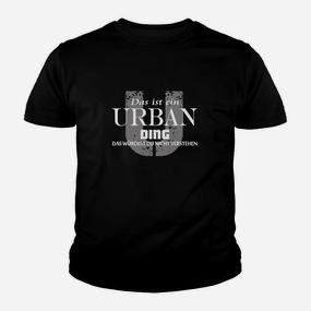 Urban Ding Schwarzes Kinder Tshirt mit Spruch, Streetwear Style - Seseable De