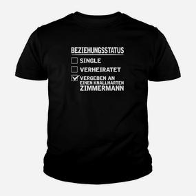 Vergeben an Zimmermann Kinder Tshirt, Beziehungsstatus Design Tee - Seseable De
