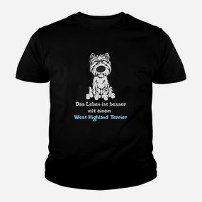 West Highland Terrier Kinder Tshirt: Leben ist besser mit einem Westie - Seseable De