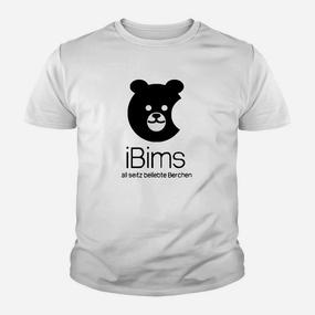 Lustiges Bären-Kinder Tshirt iBims – al seitze belebte Berchen, cooles Motiv - Seseable De