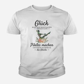 Pilates-Humor Kinder Tshirt: Glück durch Pilates, Lustiges Weißes Kinder Tshirt - Seseable De