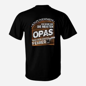 Lustiges Opa T-Shirt mit Fehler Spruch, Geschenkidee - Seseable De
