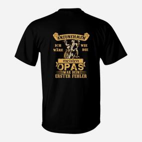 Lustiges Skelett T-Shirt für Großväter, Wie die meisten Opas - Seseable De