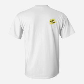 Herren Basic Weißes T-Shirt mit Logo-Design Hinten - Seseable De