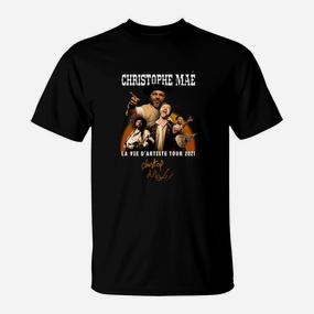 Christophe Mae La Vie D'Artiste Tour 2021 Konzert-Shirt für Fans - Seseable De