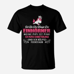 Einhorn Lustige Sprüche T-Shirt, Königin Der Einhörner Design - Seseable De