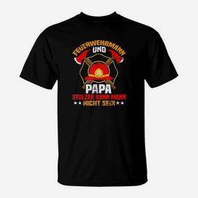 Feuerwehr Papa Vatertags Geschenk Freiwillige Feuerwehr 3 T-Shirt - Seseable De