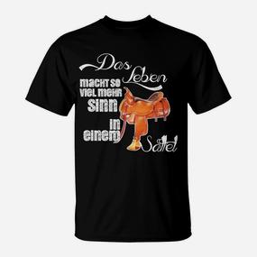 Geigen-Motiv T-Shirt mit Spruch, Leben Sinn Sprüchetee für Damen und Herren - Seseable De