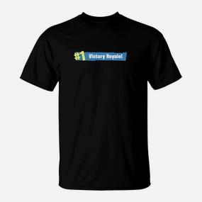 Herren Gaming T-Shirt Victory Royale, Gamer Bekleidung Schwarz - Seseable De