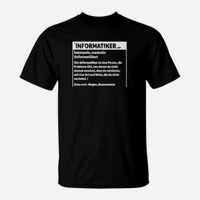 Informatiker Definition T-Shirt - Seseable De
