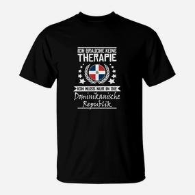 Lustiges T-Shirt Dominikanische Republik Urlaubstherapie, Souvenir - Seseable De