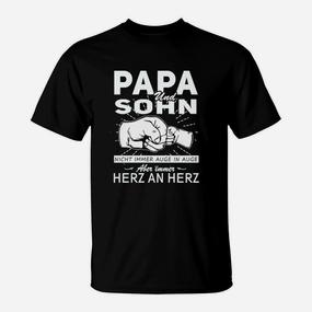 Papa und Sohn T-Shirt – Herz an Herz, tiefe Verbundenheit - Seseable De