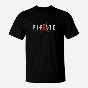 Piraten Grafik T-Shirt Schwarz mit Einzigartigem Schwert Emblem - Seseable De