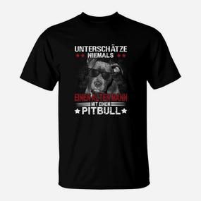 Pitbull Unterschätze Niemals Einen Alten Mann T-Shirt - Seseable De