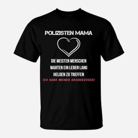 Polizisten Mama Mom  Police Mom T-Shirt - Seseable De