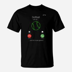 Softball Lustiges Spruch T-Shirt, Humorvolles Tee für Spieler - Seseable De
