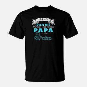 Stell Dich Me Swischen Eine Papa Und Sohn T-Shirt - Seseable De