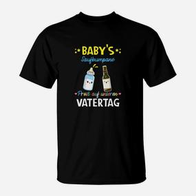 Vatertag T-Shirt Baby's Subwoofer - Prost mit Baby- & Bierflaschen Motiv - Seseable De